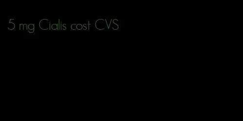 5 mg Cialis cost CVS