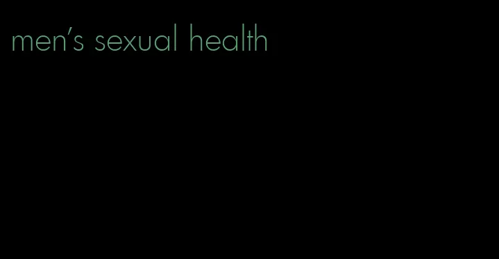 men's sexual health