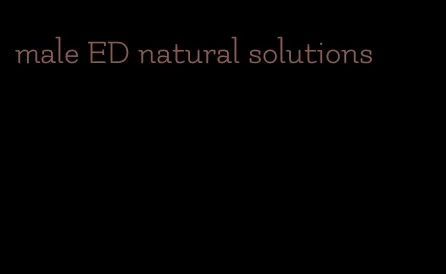 male ED natural solutions