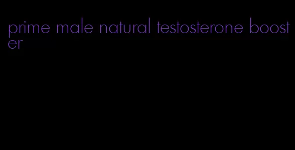 prime male natural testosterone booster