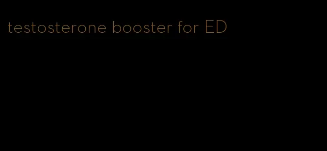 testosterone booster for ED