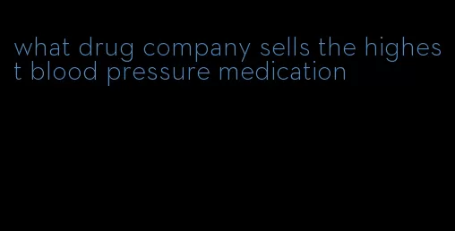 what drug company sells the highest blood pressure medication