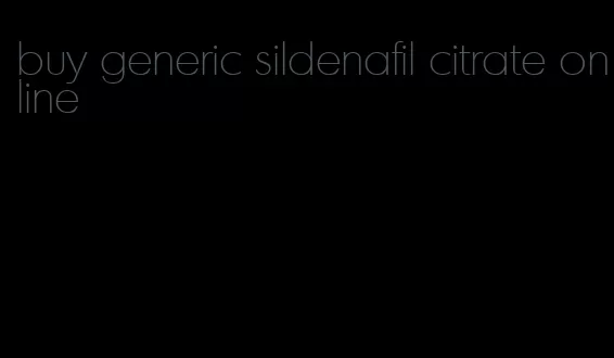 buy generic sildenafil citrate online