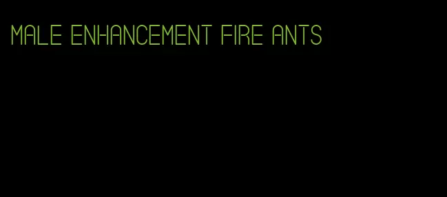 male enhancement fire ants