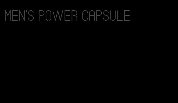 men's power capsule