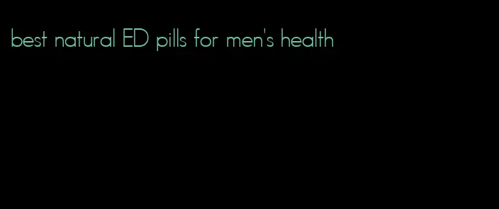 best natural ED pills for men's health