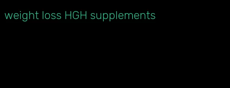weight loss HGH supplements