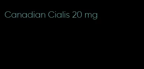 Canadian Cialis 20 mg