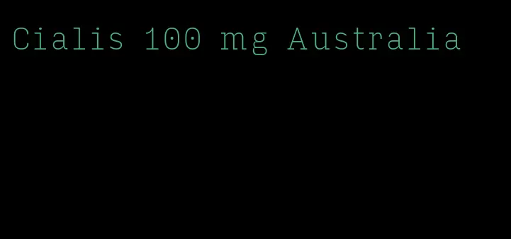 Cialis 100 mg Australia