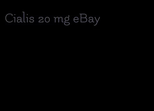 Cialis 20 mg eBay