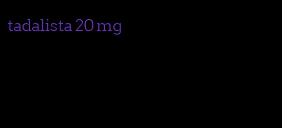 tadalista 20 mg