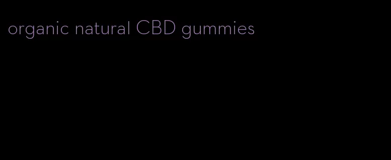 organic natural CBD gummies