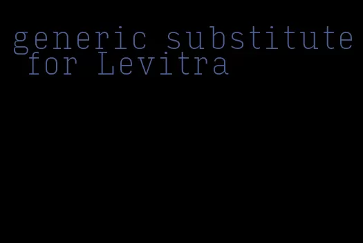 generic substitute for Levitra