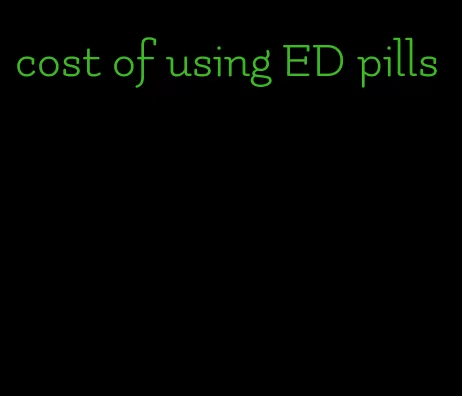 cost of using ED pills