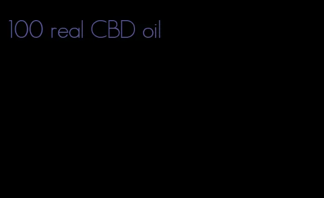 100 real CBD oil
