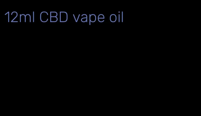 12ml CBD vape oil