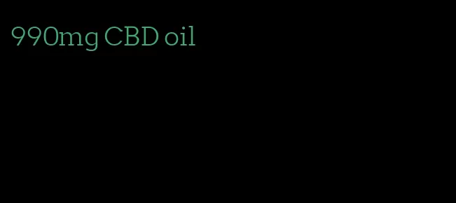 990mg CBD oil