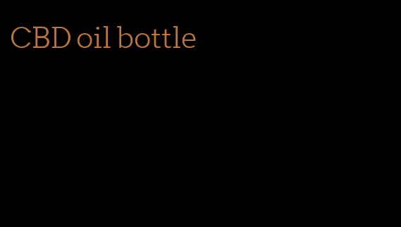 CBD oil bottle