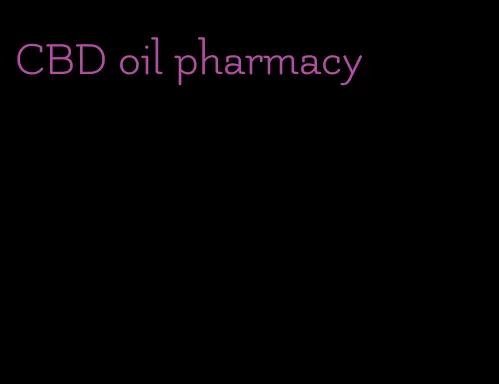 CBD oil pharmacy