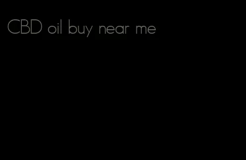 CBD oil buy near me