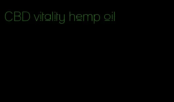 CBD vitality hemp oil