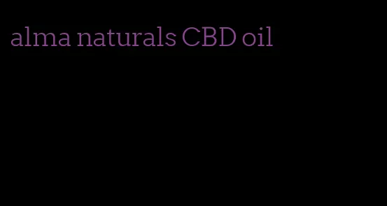 alma naturals CBD oil