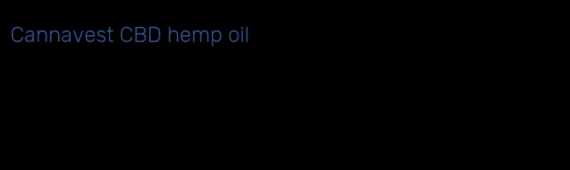 Cannavest CBD hemp oil