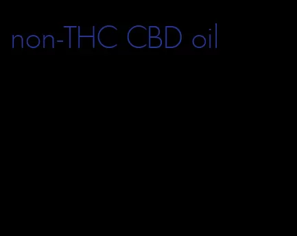 non-THC CBD oil