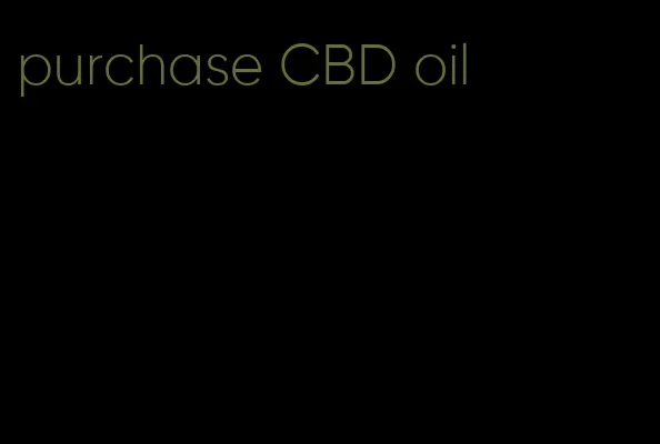 purchase CBD oil