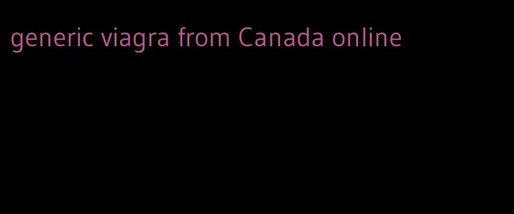 generic viagra from Canada online