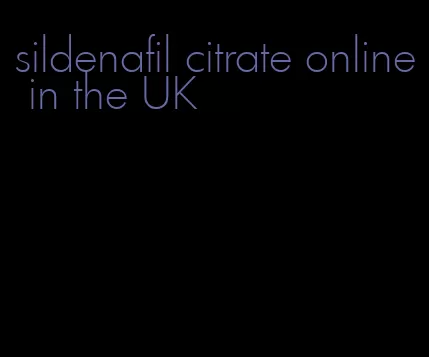 sildenafil citrate online in the UK