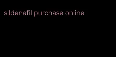 sildenafil purchase online
