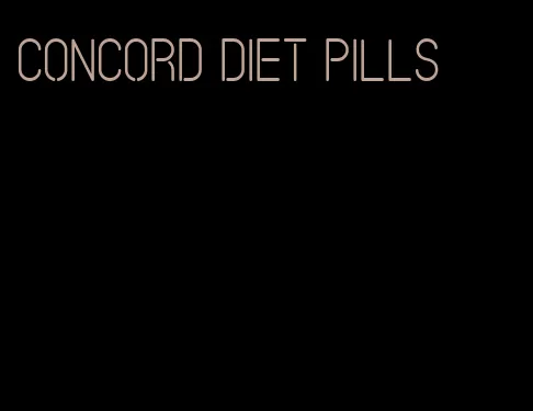 concord diet pills