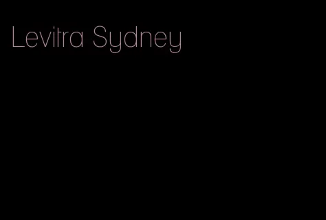 Levitra Sydney