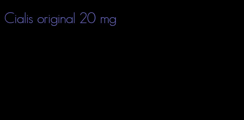 Cialis original 20 mg