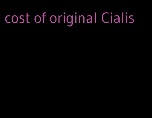 cost of original Cialis