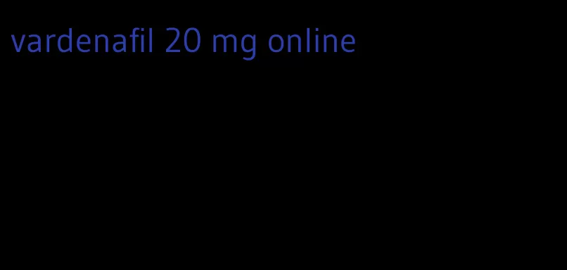 vardenafil 20 mg online