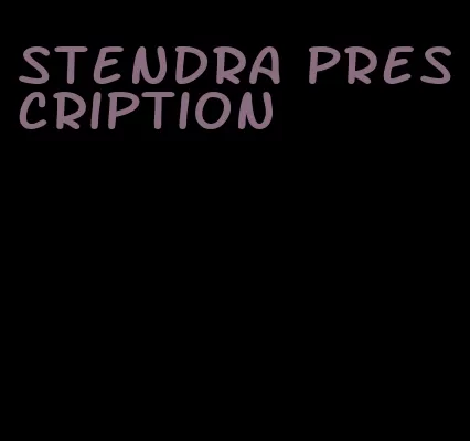 Stendra prescription