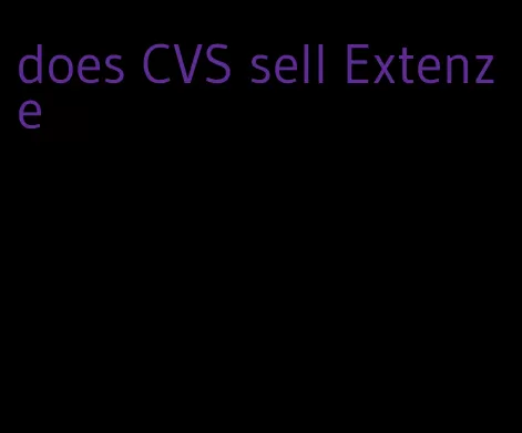 does CVS sell Extenze