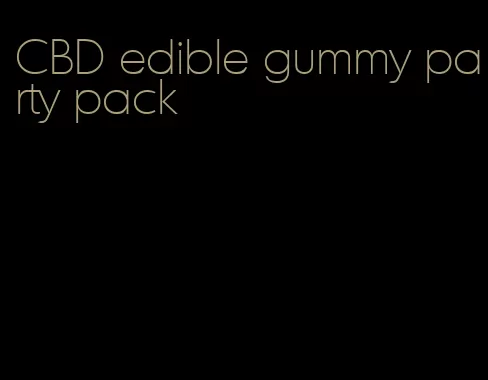 CBD edible gummy party pack