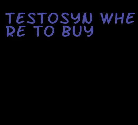 testosyn where to buy