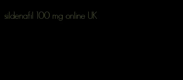 sildenafil 100 mg online UK