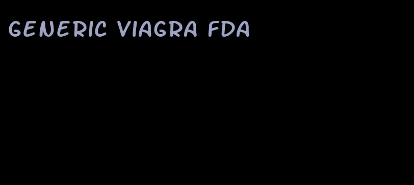 generic viagra FDA