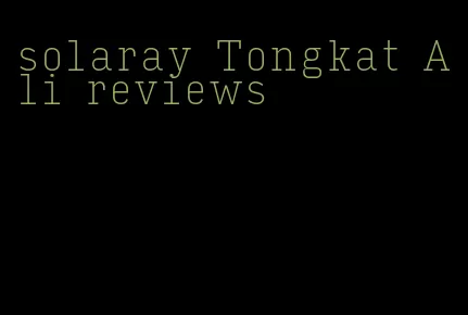 solaray Tongkat Ali reviews