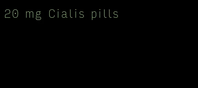 20 mg Cialis pills