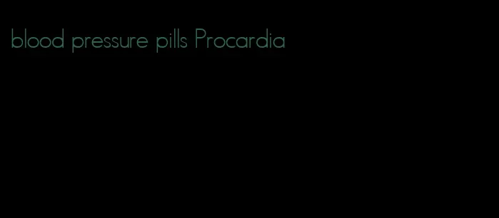 blood pressure pills Procardia