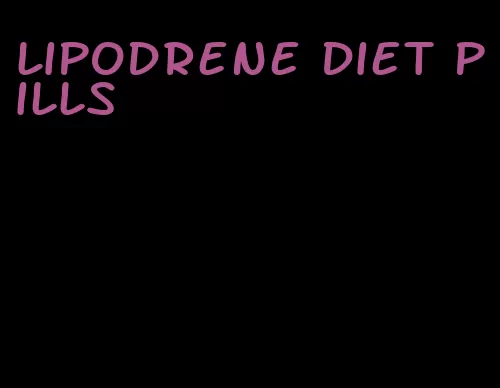 lipodrene diet pills
