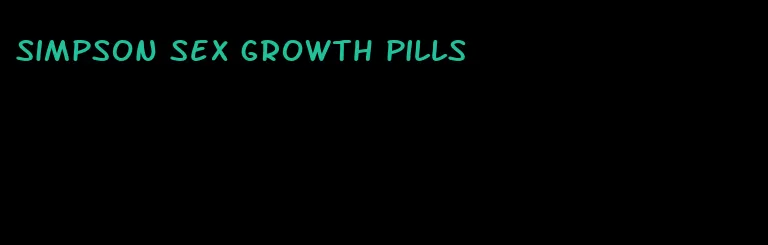 Simpson sex growth pills