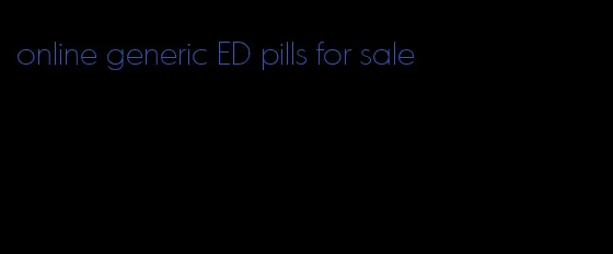 online generic ED pills for sale