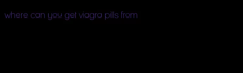 where can you get viagra pills from